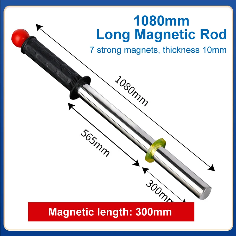 Iron Slag Iron filings Cleaner Magnetic Rod Magnetic Push-Pull Attractor