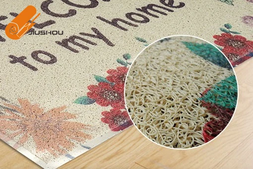 
Outdoor plastic coir door floor shower mat roll dog cage flooring 