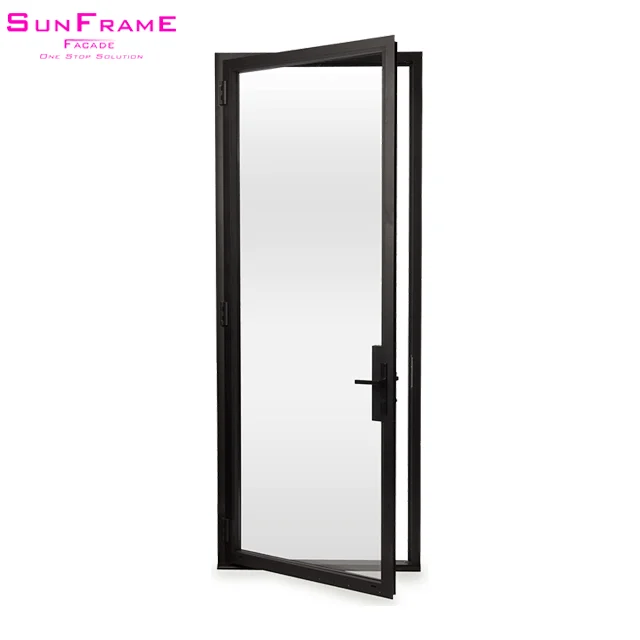 Exterior French Doors Florida Hurricane Proof Impact Resistant Aluminium Casement with Laminated hung door