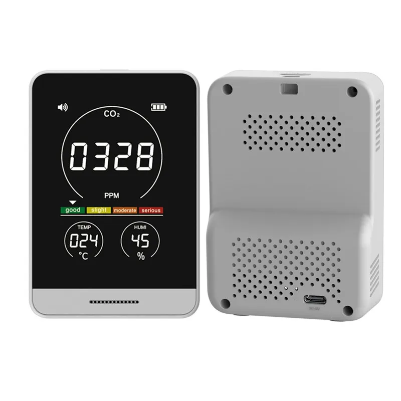 AK11T Handheld Color Screen Display Air Quality Monitor Temperature Humidity Carbon Dioxide Sensor type c Charging Gas CO2 Meter