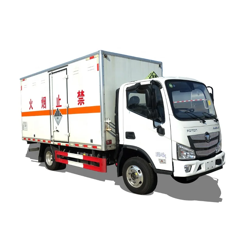 Foton 4x2  Flammable Gas Powered Fireworks Transporter Box Truck for Sale