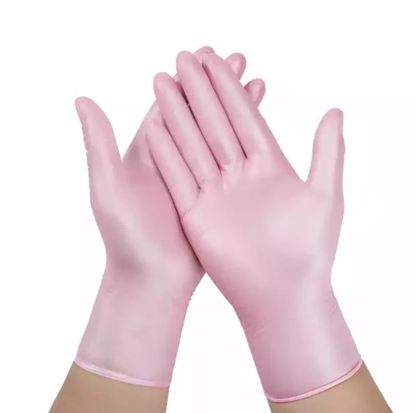 Custom Powder free mixed nitrile gloves Industrial butyl synthetic rubber gloves