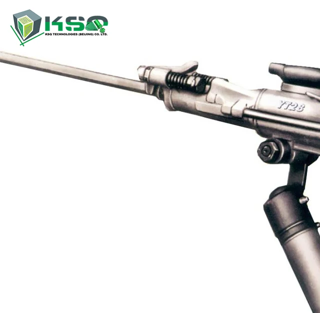 Hand Held Pneumatic Jack Hammer YT28 portable drilling machine with air leg