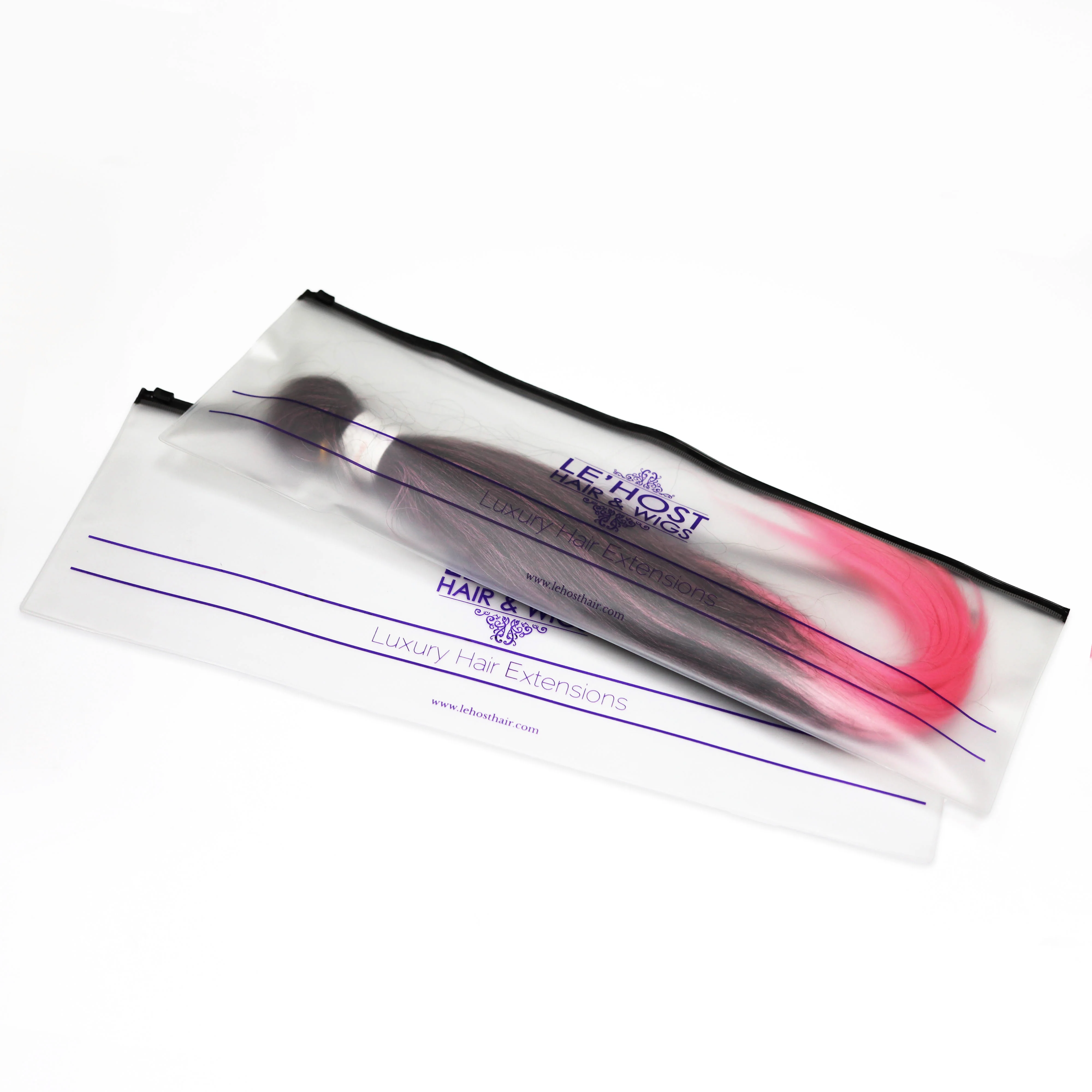 Пыленепроницаемый чехол на молнии для наращивания волос сумки хранения париков из ПВХ с