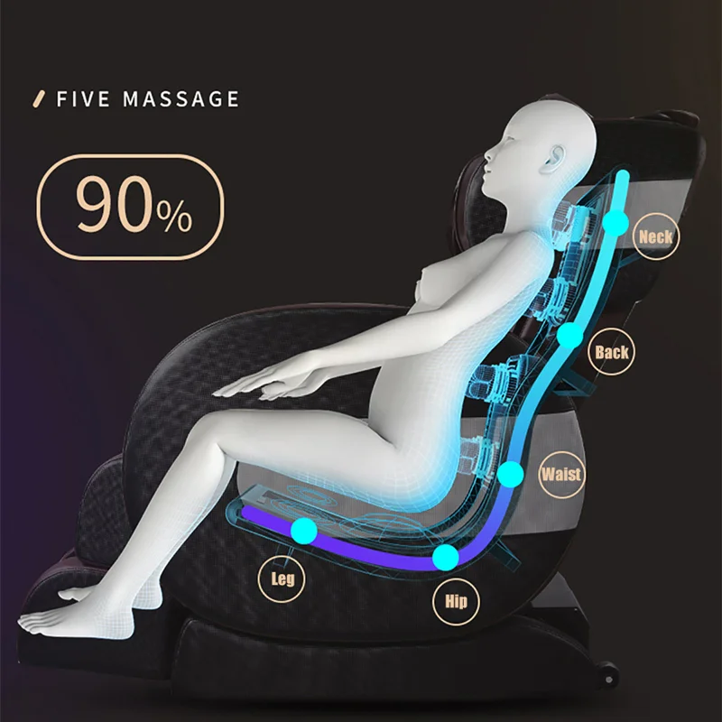 2022 Bealife Hot Selling Full Body Zero Gravity 18 Massage Ball Foot Roller Music Massage Chair for Health Care