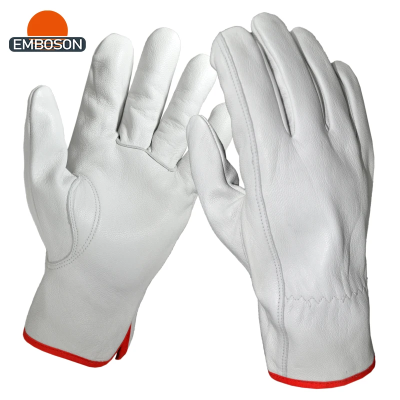 Hot Selling Cow Grain Driver Glove Leather Driver Gloves Working Gloves