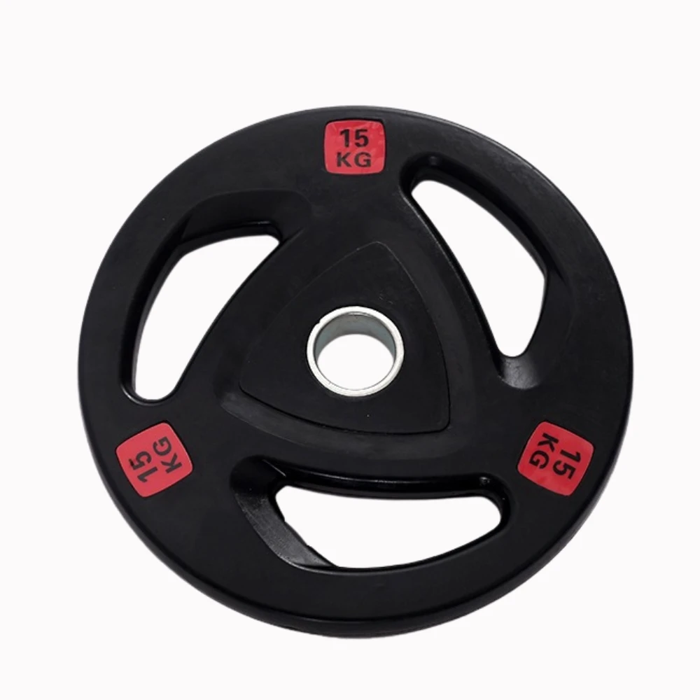 Rubber-covered Three-hole Weight Plate Cast Iron