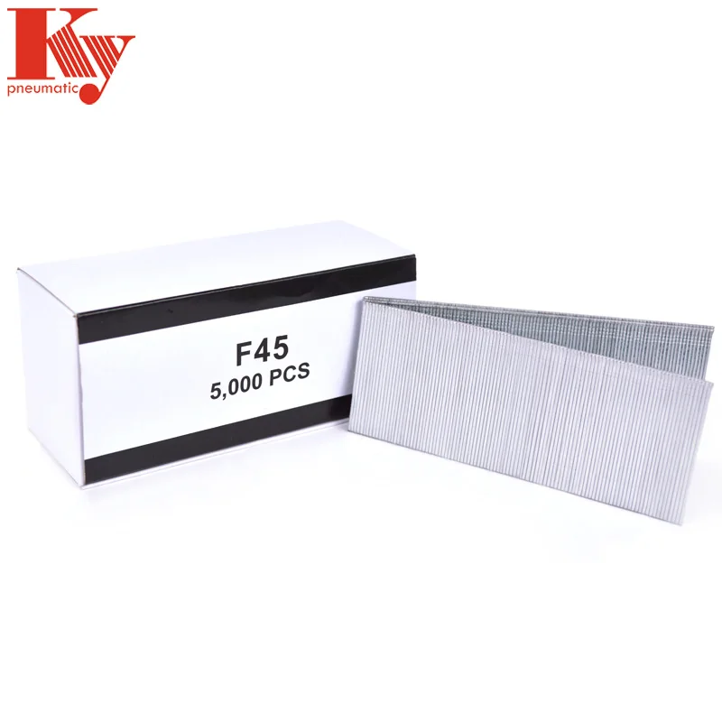 18 Gauge Galvanized Stainless Steel Pneumatic F Brad Nails F25 F30 F35 F40 F45 F50 For Sofa Cloth Leather Furniture