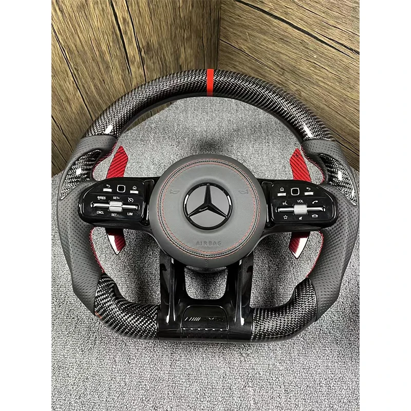 Деревянное Рулевое колесо для Mercedes Benz S300S320S420 S500 S600 S400 S450 S350 S63 S65 старая модель Обновленная новая кожаная руль