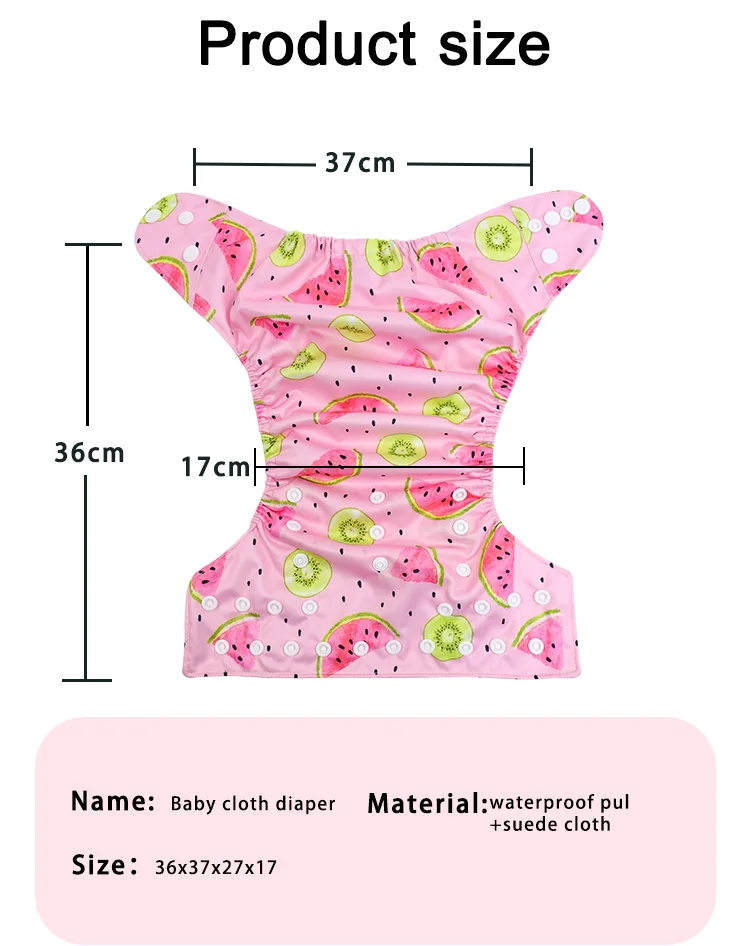 Customized Huggie Washable Baby Diapers Wholesale Reusable Baby Fabric For Cloth Diaper One Size Cloth Diaper Soft