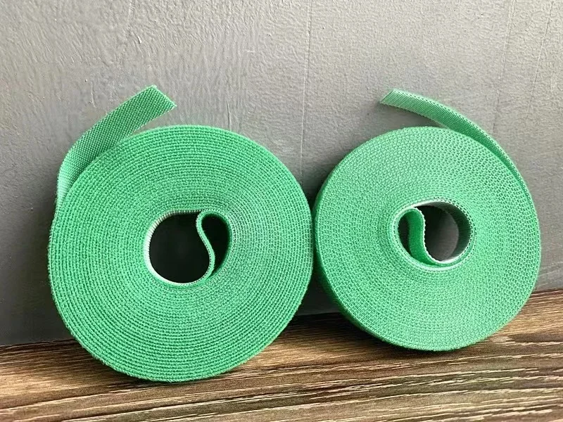 green hook loop tape for plants strips with adhesive cable ties hook loop straps