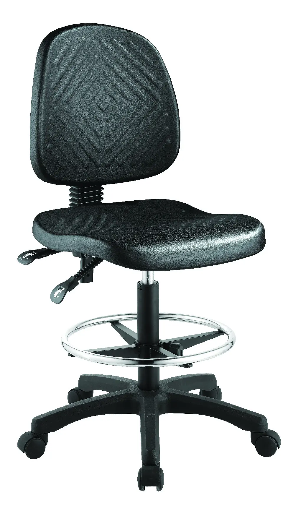 Professional Dentist Chair Laboratory Chair with Mobile Wheels and Backrest