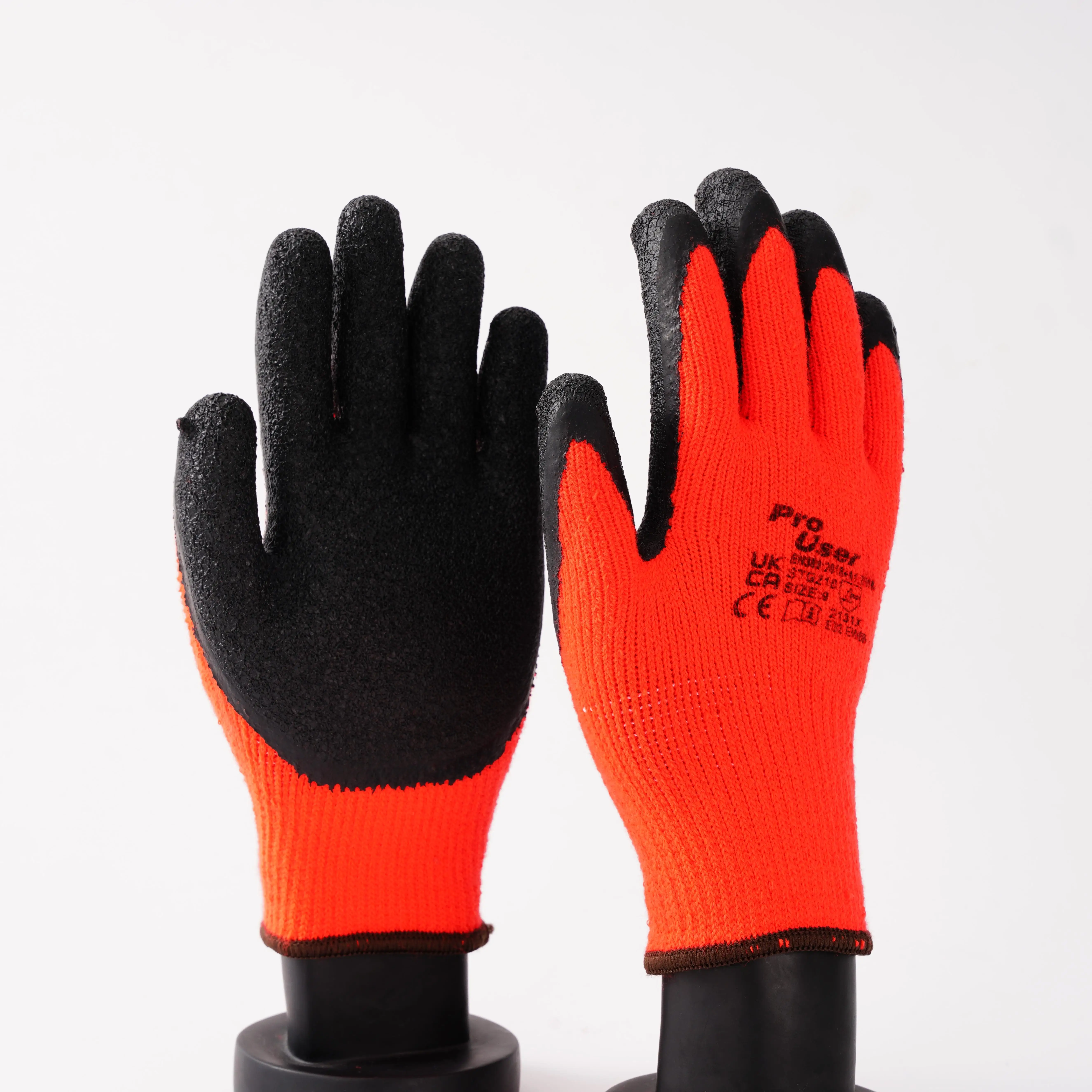 latex palm coating weight 120g gloves Latex wrinkles glove work latex coated crinkle gloves