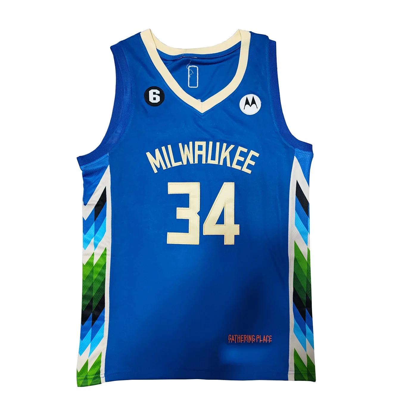 Original 1:1 Unisex Milwaukee #34 Giannis Antetokounmpo NK Royal 2022/23 City Edition basketball Jersey for men basketball wear