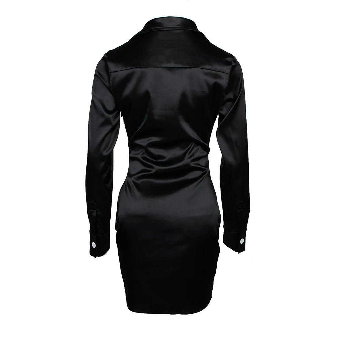  Girls Spring Clothing 2021 Nova Fashion Satin Blouse Long Sleeve Sexy Corset Dress