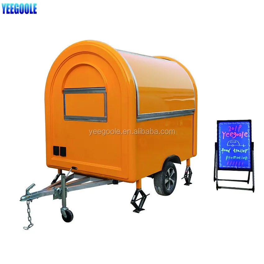YEEGOOLE Cheap price and High Quality potato remorque mobile, hot dog carts food cart concession stand for sale