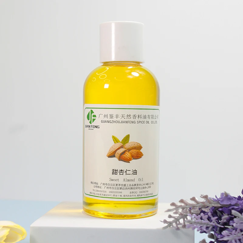 Factory hotsale 100% pure essential oil bulk in carrier oil high quality sweet almond oil