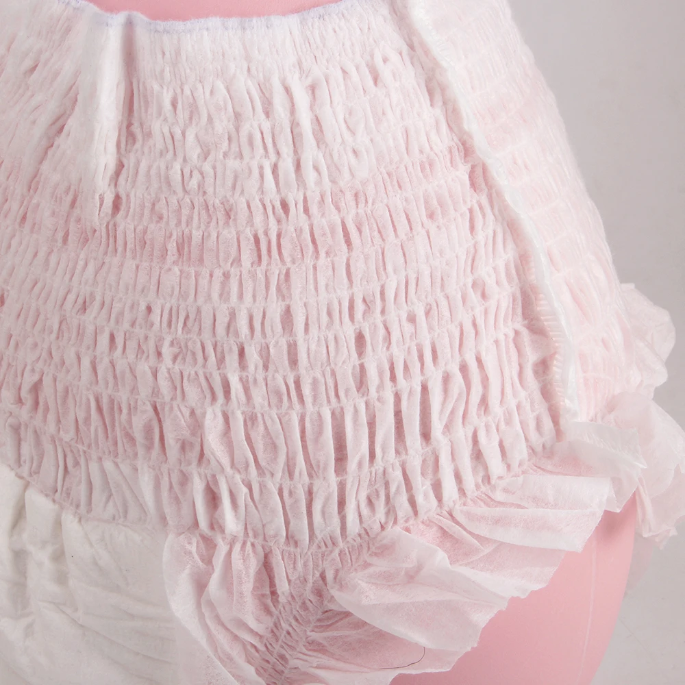 FREE SAMPLE cheap disposable adult elderly pull up Panties Diapers incontinence thick printed wholesale for extra large