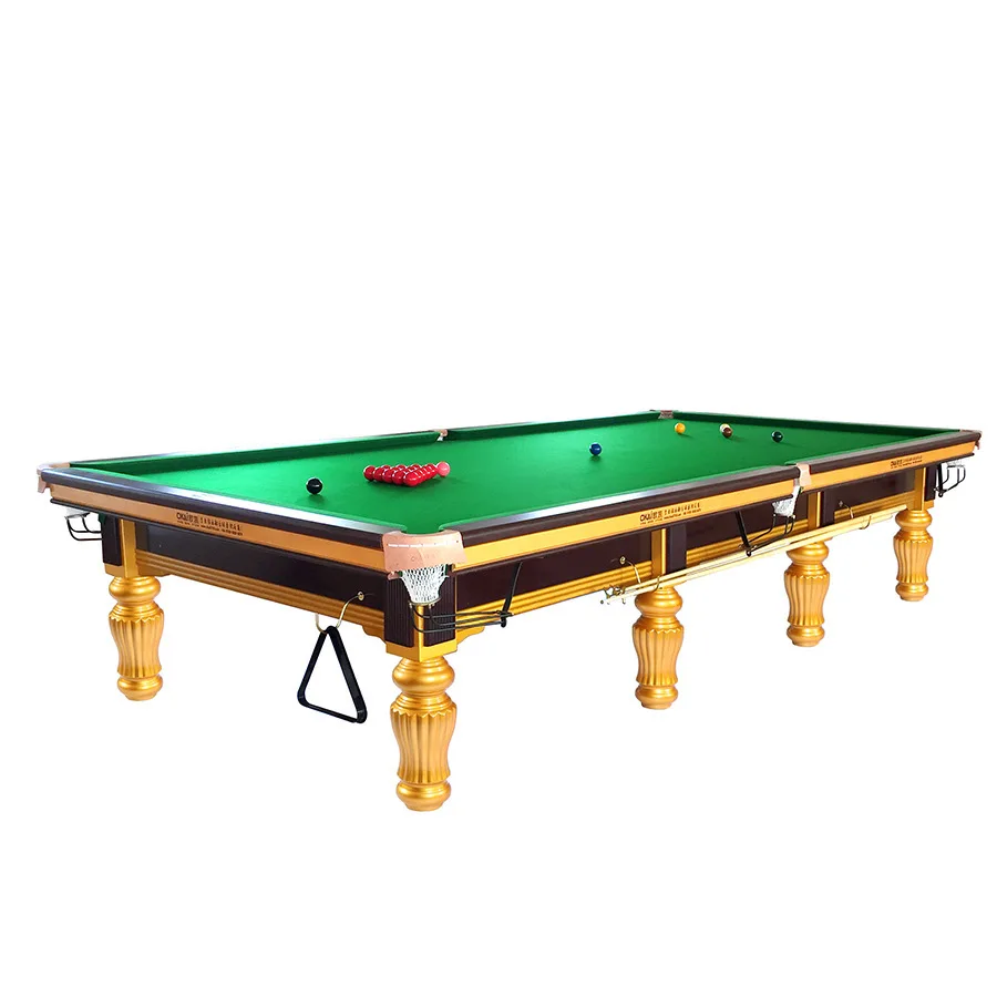 Luxury international standard tournament 12 ft snooker table,solid snooker table for sale