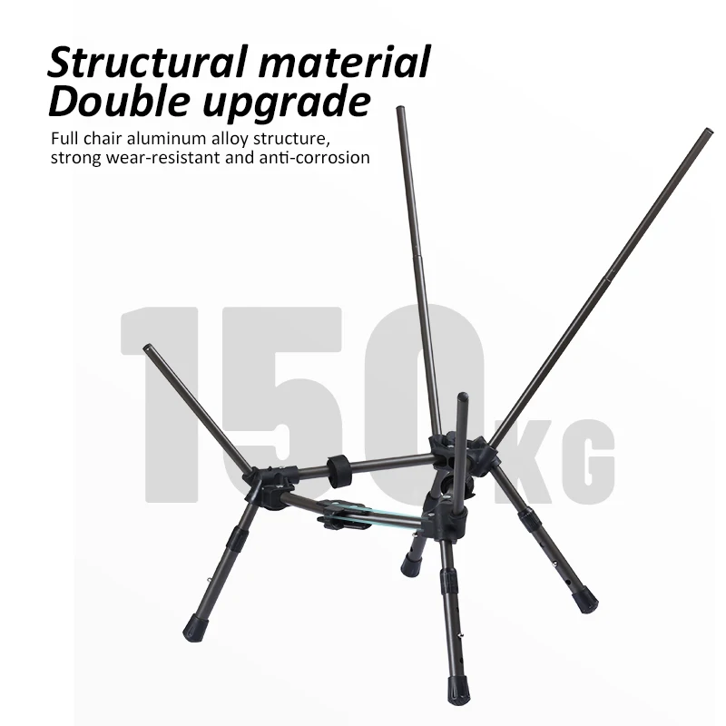 Оптовая продажа Сверхлегкий сверхмощный складной мини-стул для рыбалки пляжа кемпинга с регулируемой