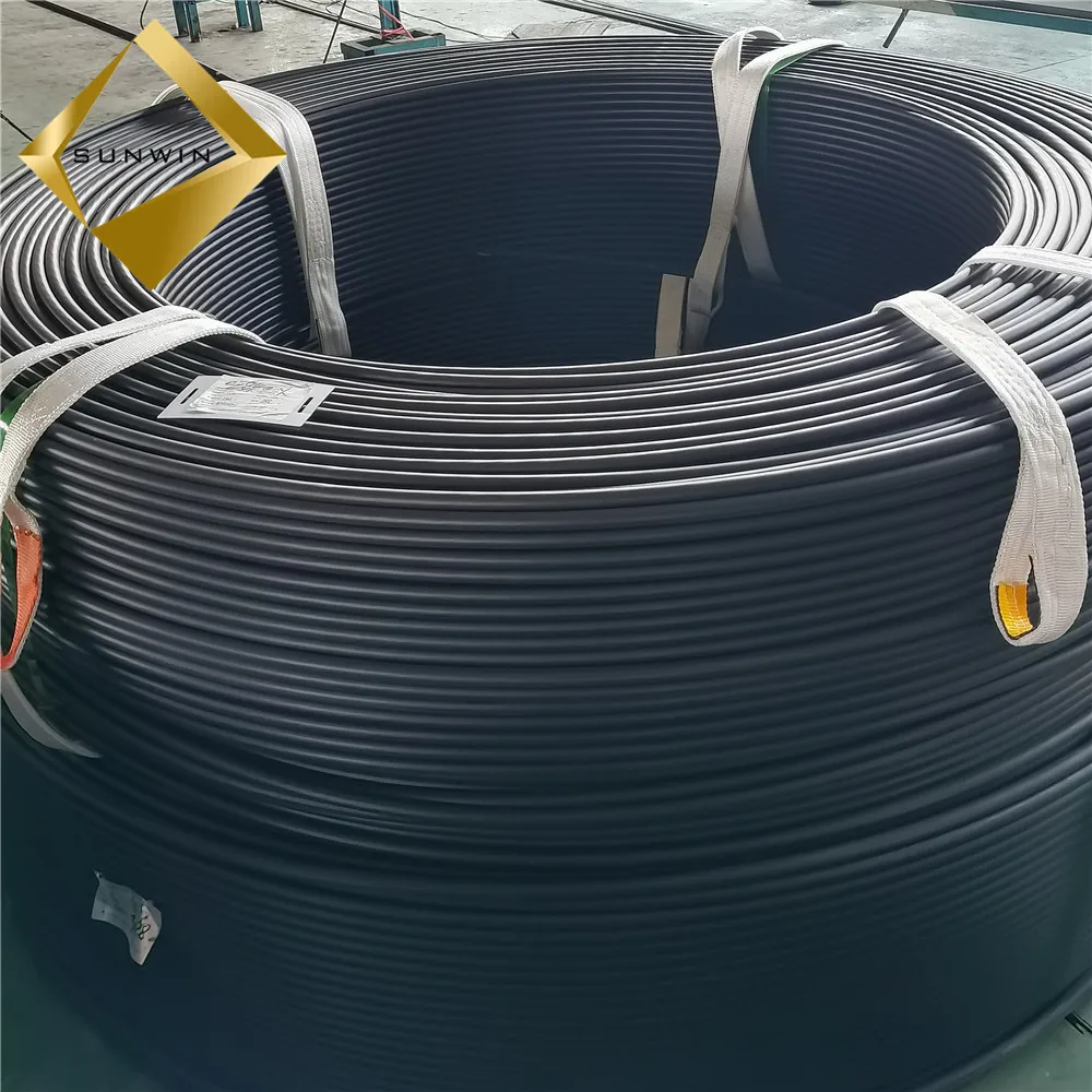 1*7 Wire 1860Mpa 82B 12.7mm 15.24mm Pc Unbonded Steel Strand Post Tension With Blue Or Black color