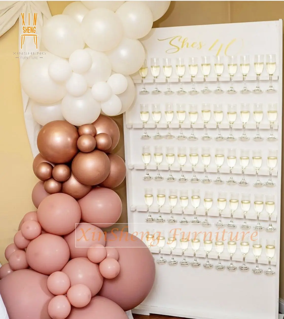 Wedding Decoration Acrylic Wine Display Party Wall Holder Champagne Wall