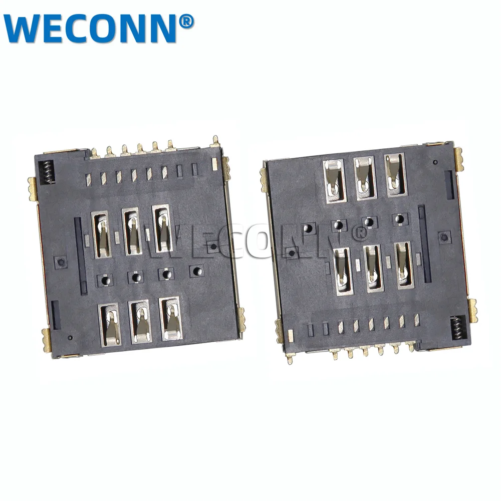 Manufacturer Supplier 1.5H PUSH  type Micro sim card connector adapter 4g smart card reaer connector for wifi router with detect