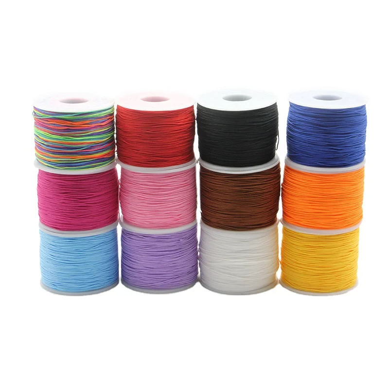 Korea 0.6mm Nylon Cord 120 Yards Many Colors/Accessories Wholesale Jewelry Making Bracelet Stain for DIY Baby Teething Necklace