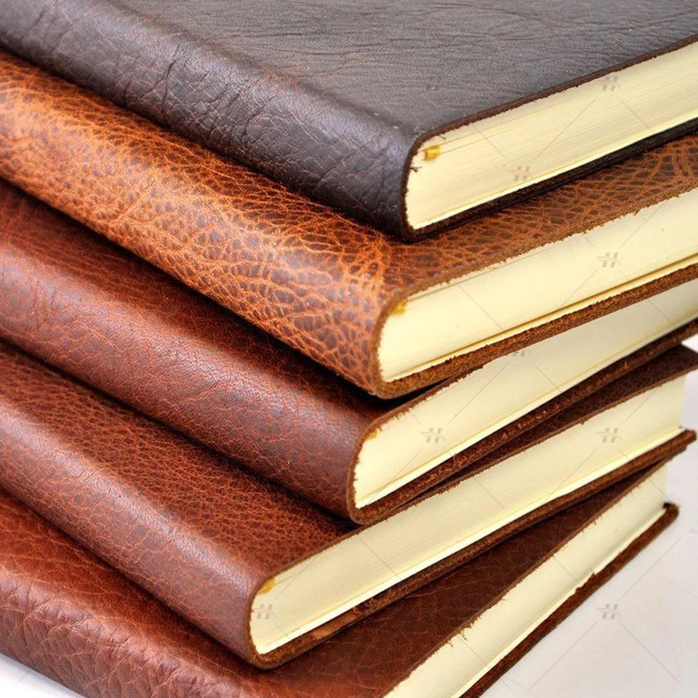 
Custom Logo Leather Journal Cover Field School Business Meeting Notebook 