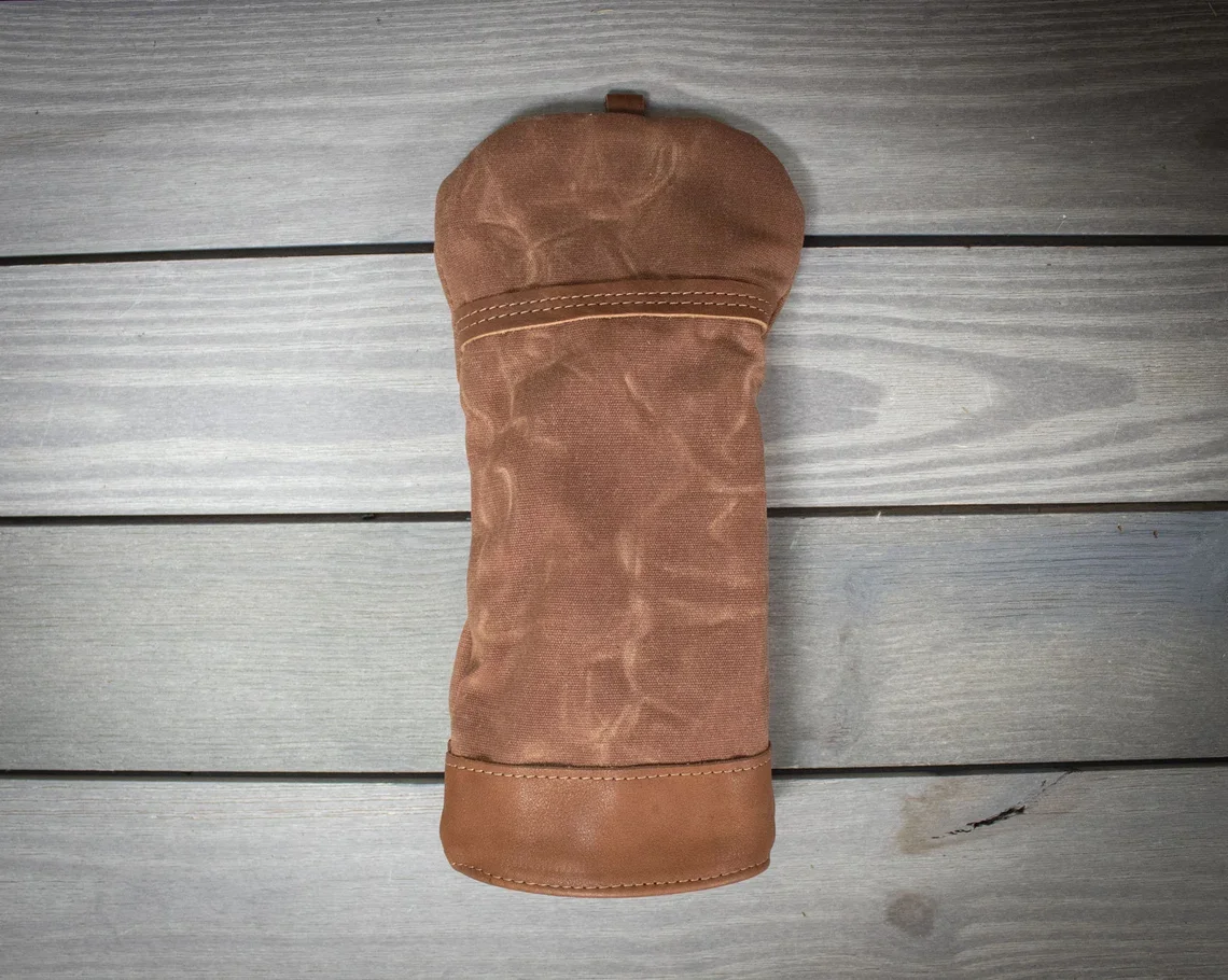 Golf Club Headcover 3 Wood Headcover Premium Leather Driver Fairway Wood Hybrid Blade Mallet Putter Cover Wood Head Cover