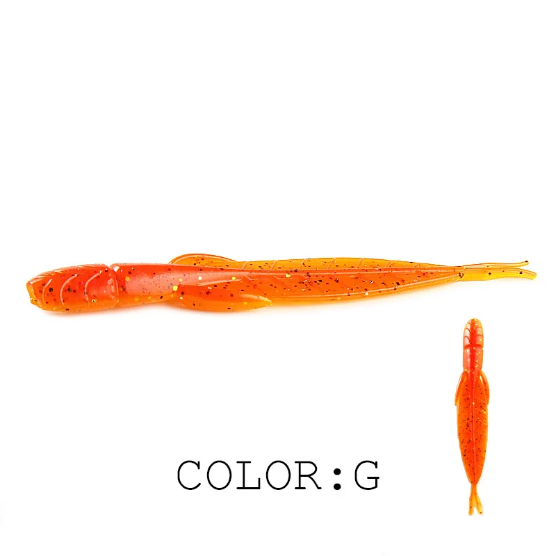 Hot Selling Fishing Lure 78mm 1.42g 20pcs /bag Leech Lure Bait Larva Soft Bait