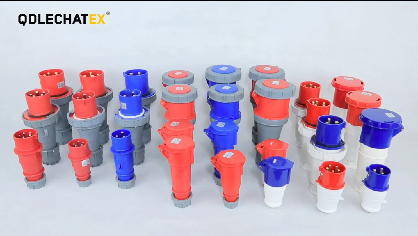 Type 0242  ip67 380v 415v 6h 3P E  4pin 32A Industrial Waterproof plug