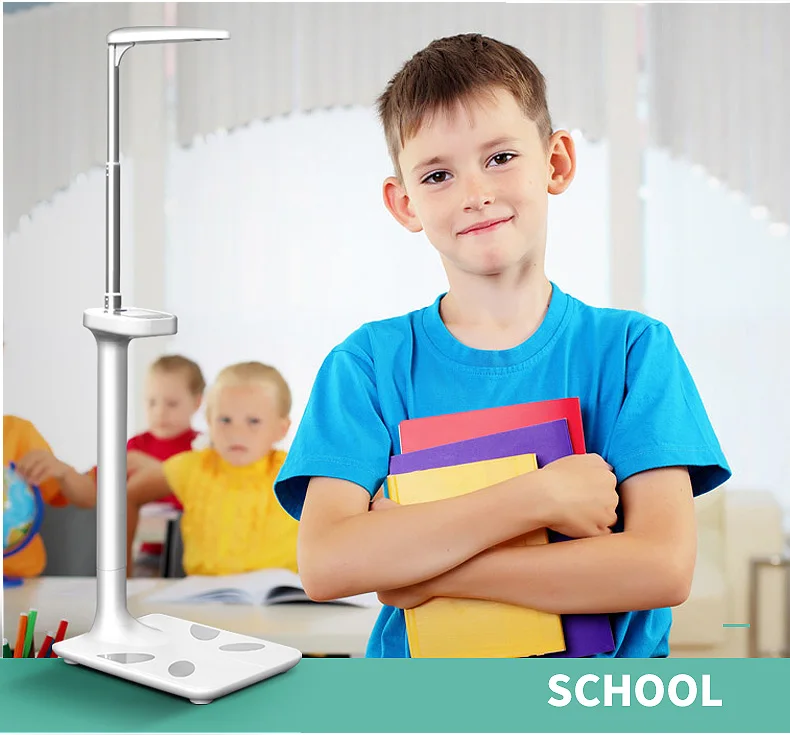 weight and height body scale height and weight scale machine with ultrasonic digital stadiometer portable