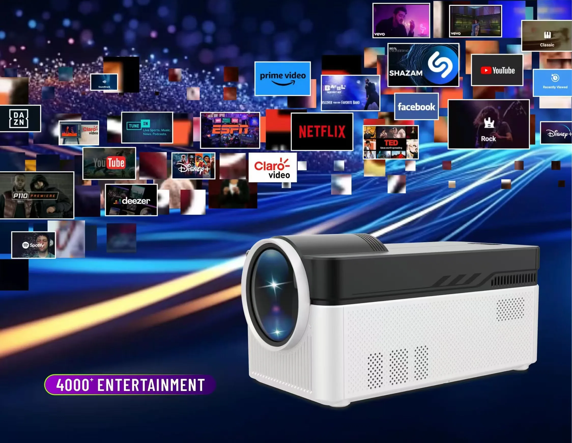 HY450 Smart TV 1080P 700 ANSI ЖК-видео высокое качество домашний кинотеатр 3D проектор Короткий бросок