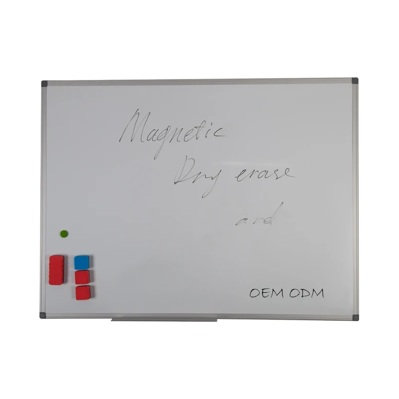 OEM Factory Customizable 45-90 Wall-Mounted Aluminum Magnetic Dry Erase Board Standard Whiteboard Office Bulletin Board