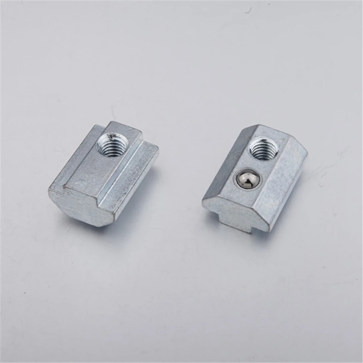2A40.AA.01 CE approved european type of slot 8 elastic t nuts with spring ball