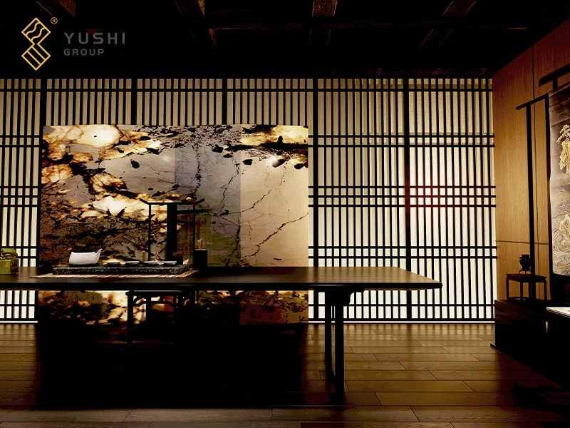 Yushi Group Wholesale Price Pandora Marble Slab for wall and flooring Patagonia Marble Slab Tile Luxury Stone Pandora Marble