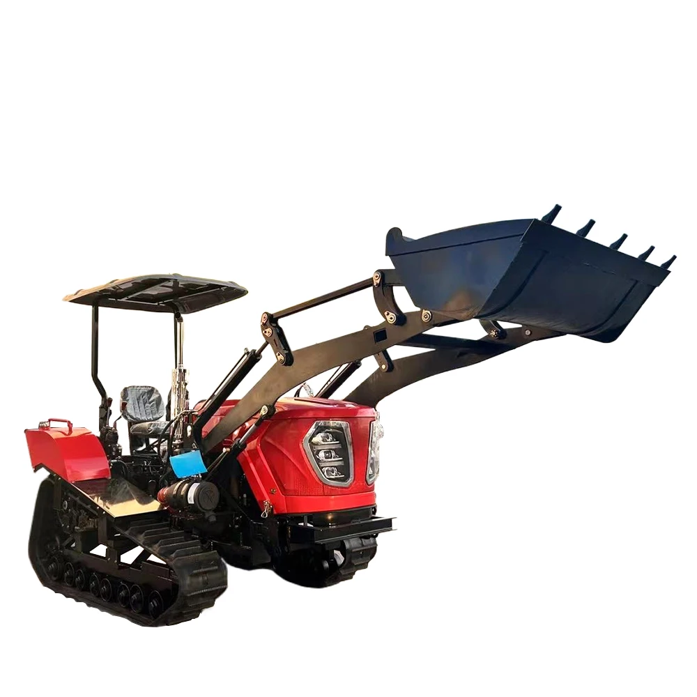 Multifunctional Mini Farm Tractor Engine Powerful 80hp 4wd Agricultural Rotary Cultivator With Spare Parts