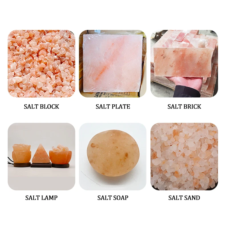 Customization  mineral salt crystal brick crystal salt rock size decorative sweat steaming room