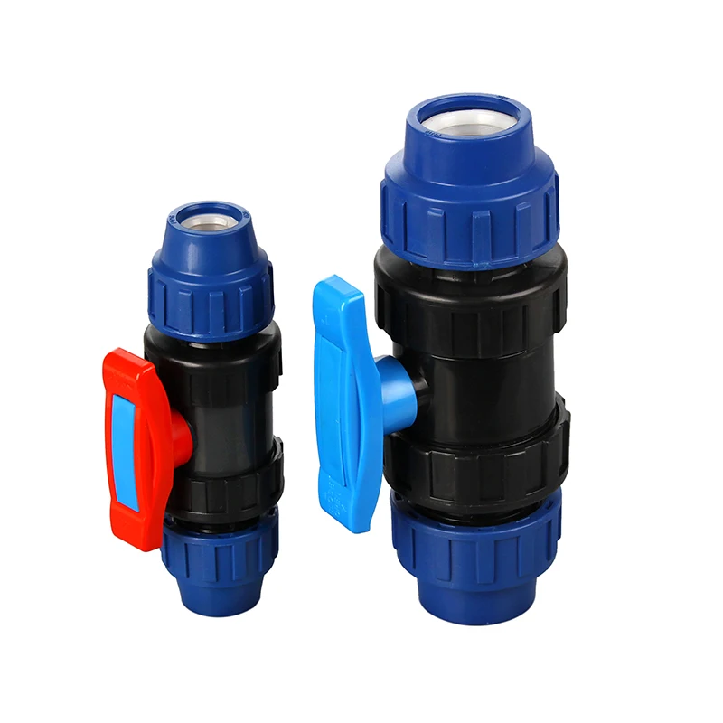 PVC Plastic Plastic Valve 1.5 Inch Water Ball Valve Pvc Double  Union Valve