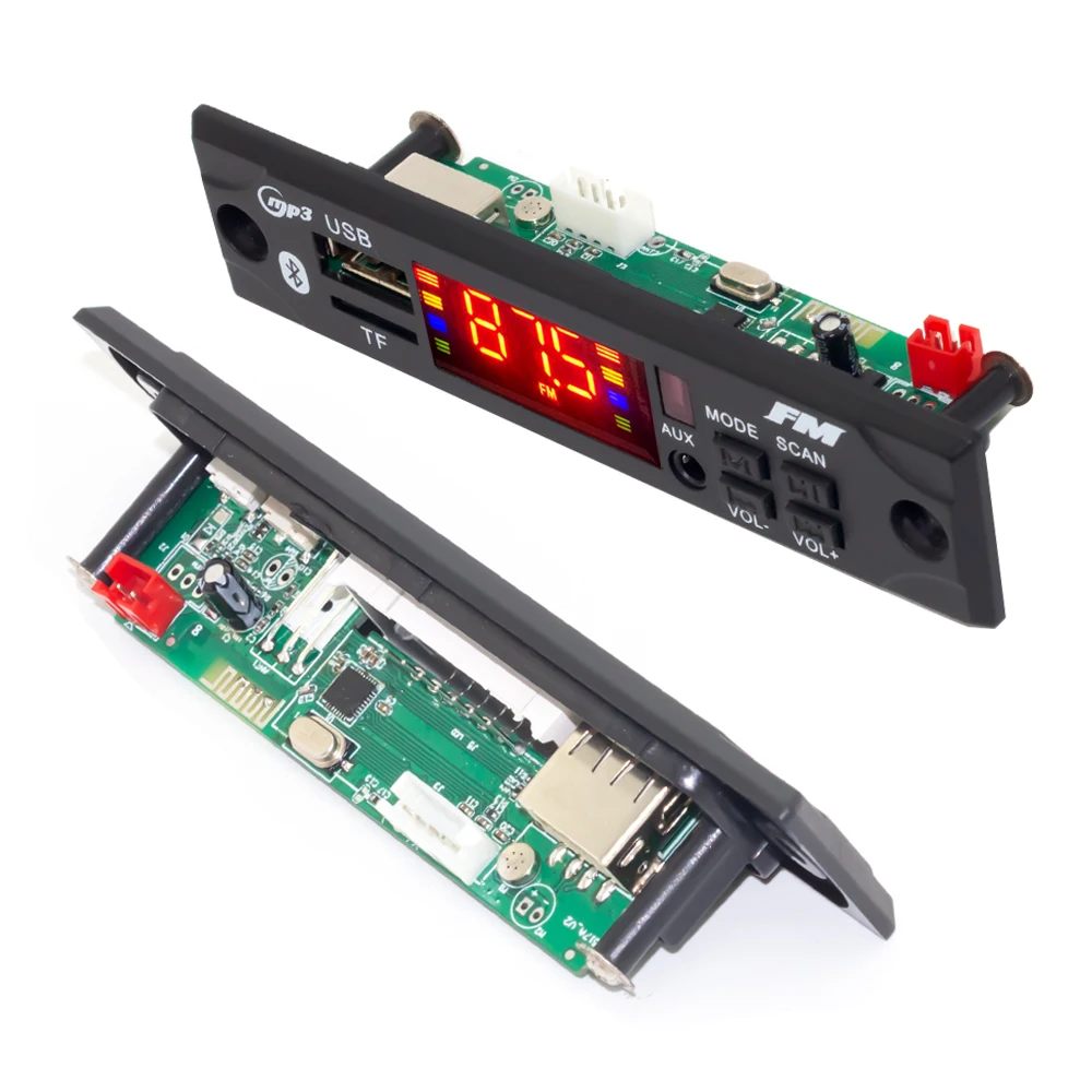 Беспроводная Плата декодера с Bluetooth mp3-плеер автомобильный аудио USB TF FM радиомодуль 5 в 12 В MP3 WMA дистанционным управлением