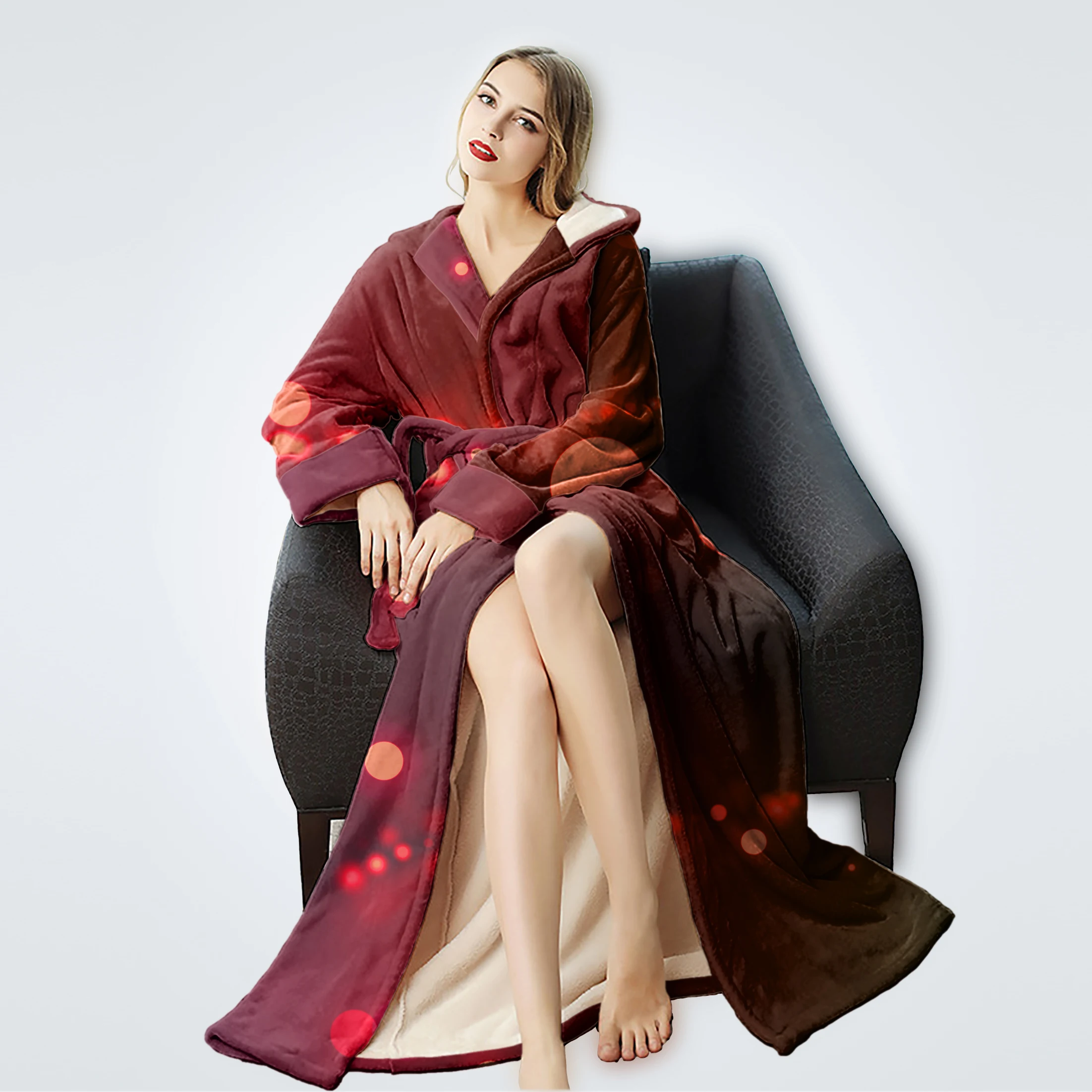 
wholesale new design super soft cheap adults coral fleece ladies night gown robe bathrobe women 