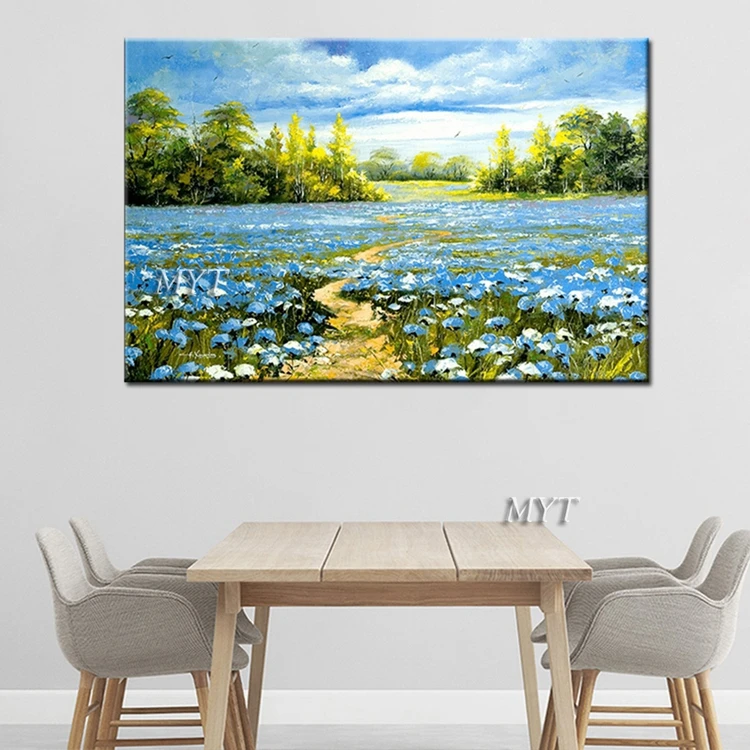 
Spring Landscape Beautiful Abstract Oil Painting Art Modern Home Wall Decor Paintings 