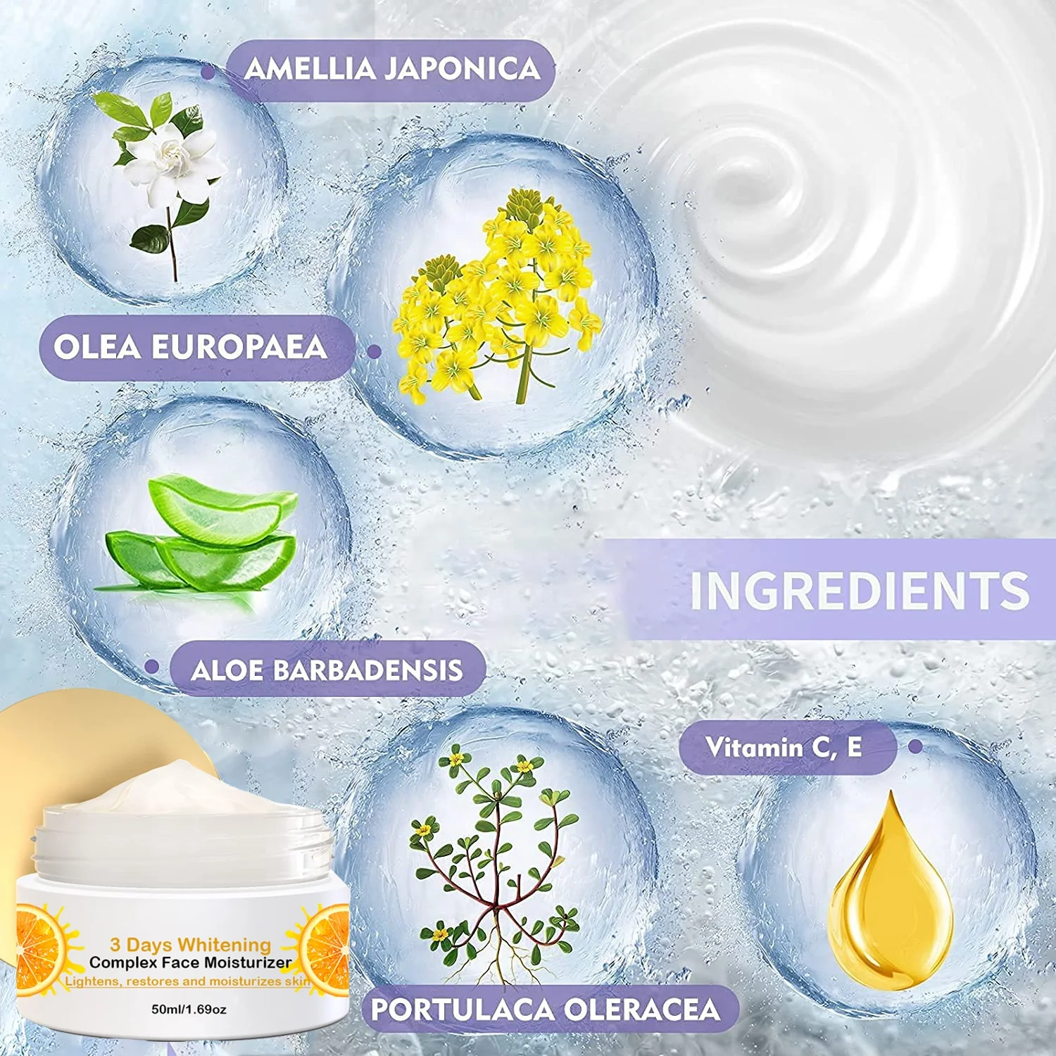 Niacinamide Whitening Cream Dark Spot Corrector Papaya Lightening Facial Cream