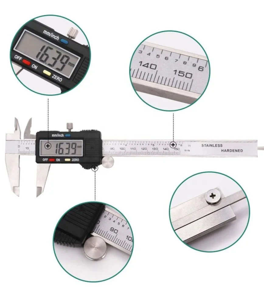Stainless Steel Digital Caliper 0-150mm For Measuring