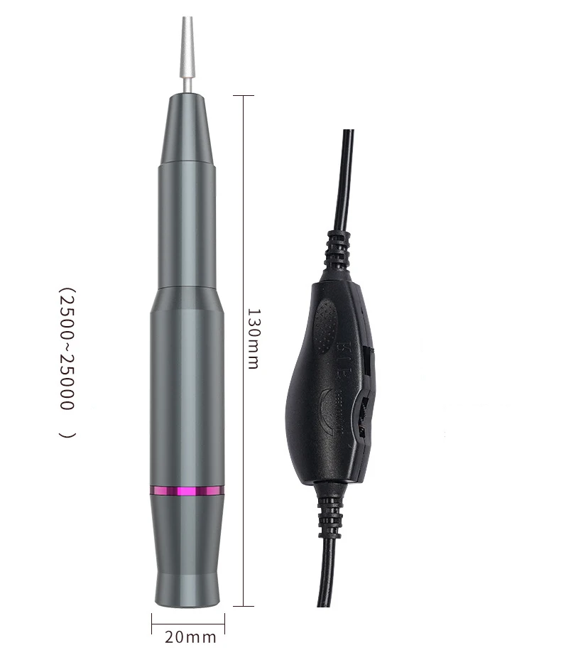 Nail Drill Kit Electric Nail File Electric Manicure Set with Adjustable Speed Nail Dremel for Manicure and Pedicure 20000rpm