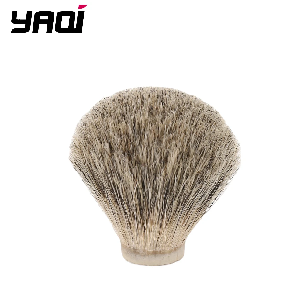 YAQI wholesale mixed badger hair and bristle hair boar knot men shaving brush knots custom