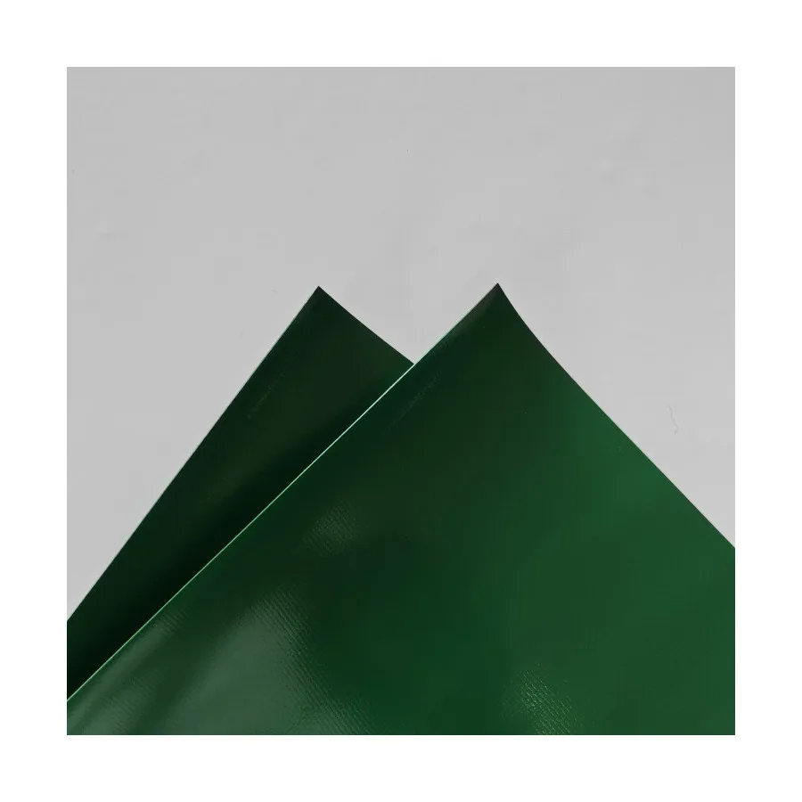 Coated PVC Tarpaulin One Side with Acrylic RAL6005 680GSM 1000D*1000D 20*20