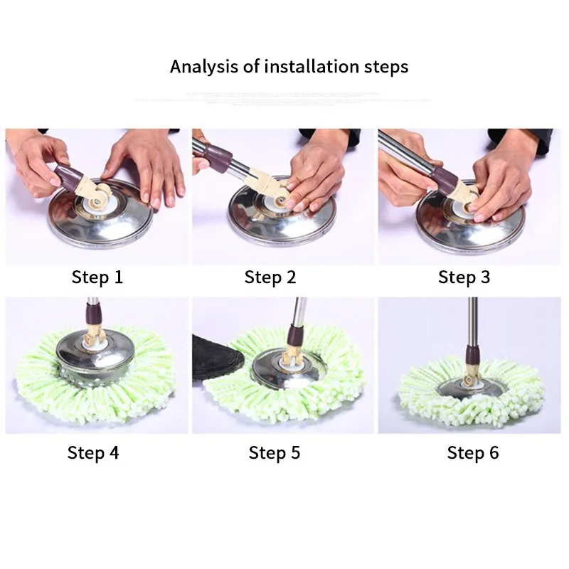 Custom household High Quality Floor Cleaning Spin Stainless Mop best microfiber 360 Rotating Easy Magic Mop with Bucket