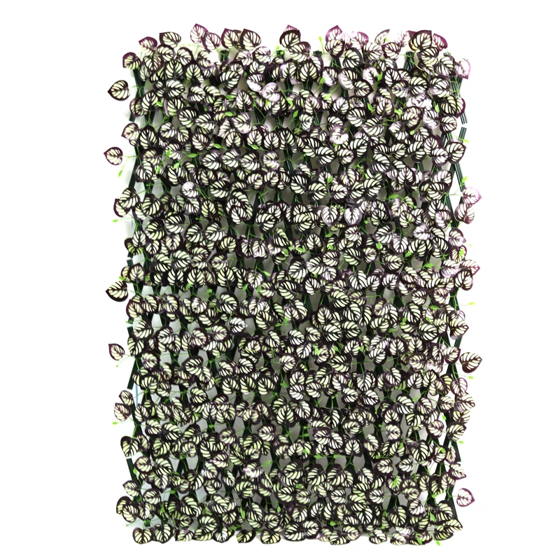 Leaf Foliage Panel Ivy Fence Plastic Leaf Faux Ivy Leaves Fence High Quality Expandable Fence Willow Fabric Nature Grass 120cm